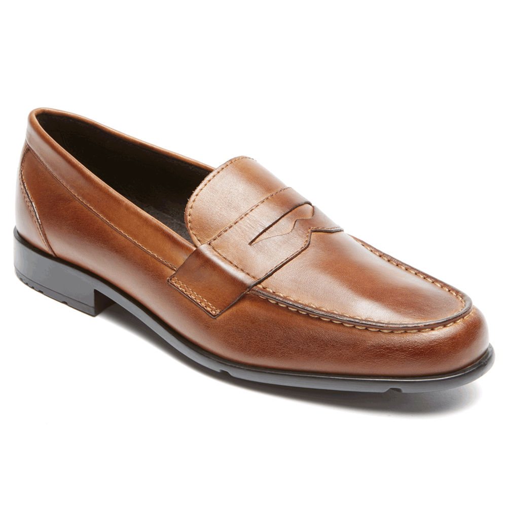 Rockport Mens Classic Penny - Loafers Brown - NTD620483